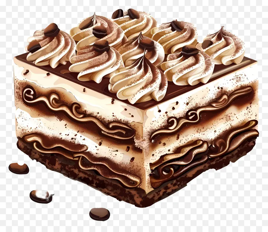 Tiramisu Pasta，Çikolata Lava Kek PNG