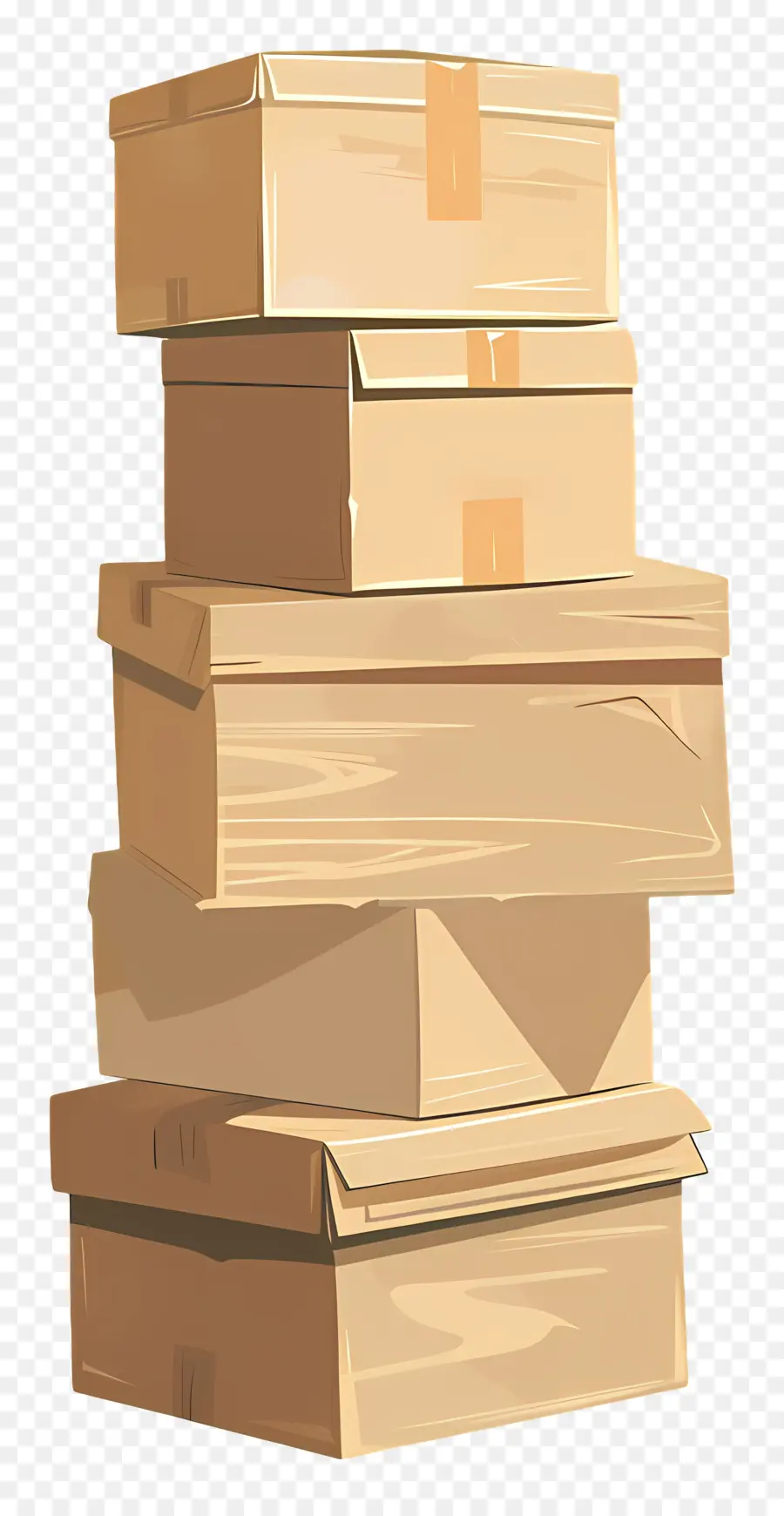 Kutu Yığını，Karton Kutular PNG