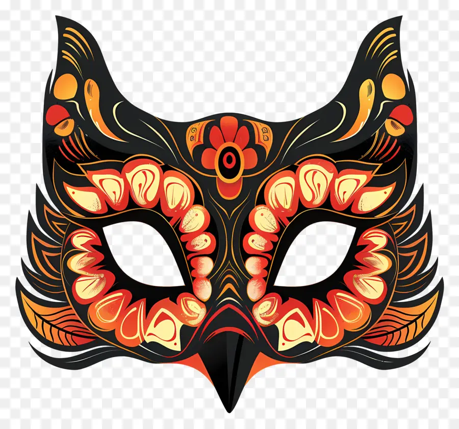 Cadılar Bayramı Maskesi，Karmaşık Maske PNG