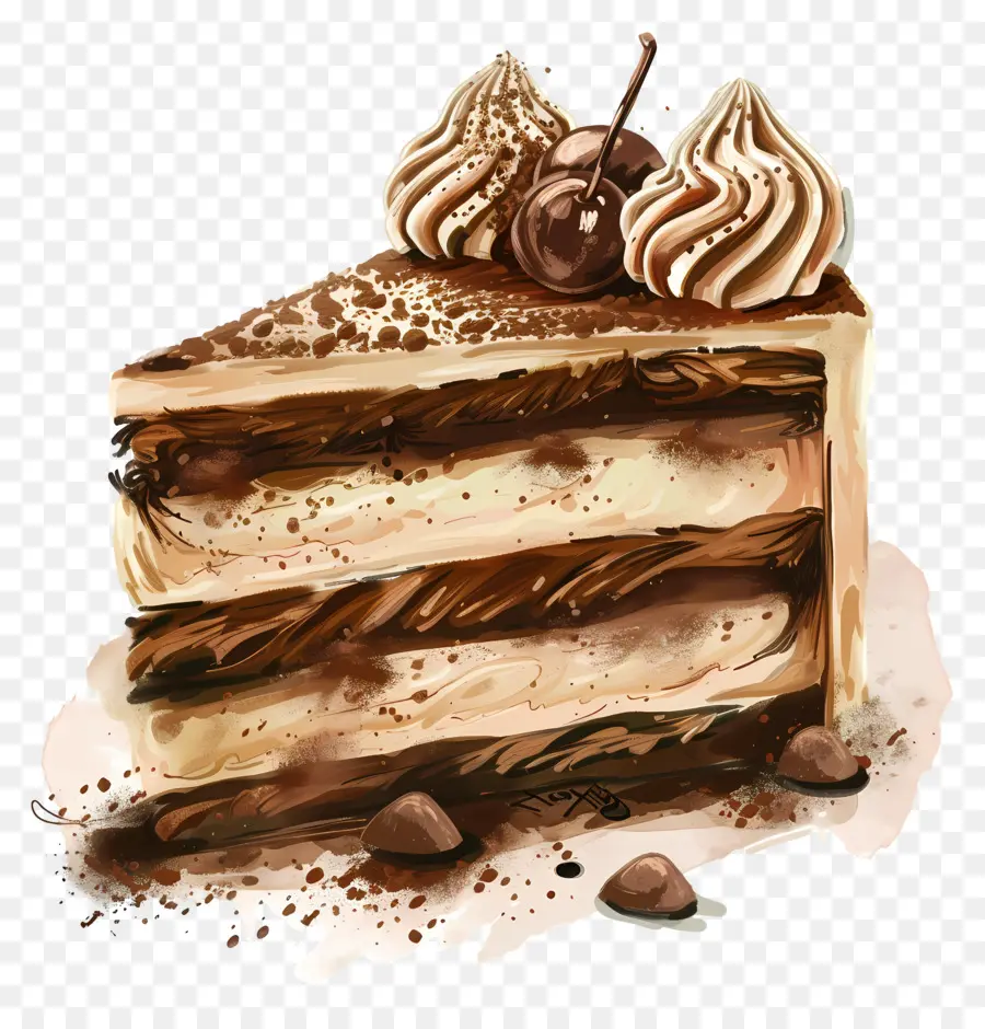 Tiramisu Pasta，çikolatalı Kek PNG