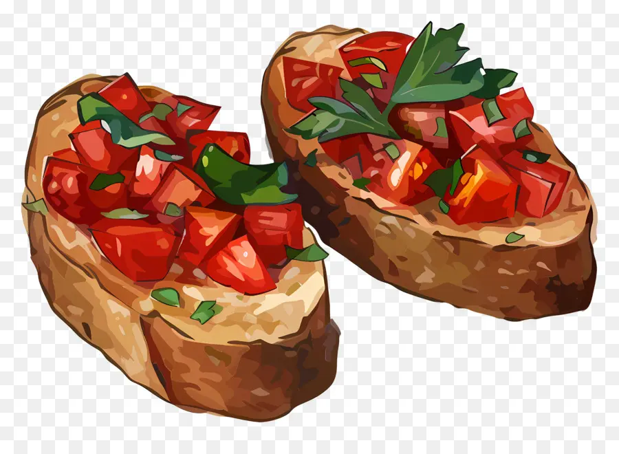 Bruschetta，Meze PNG