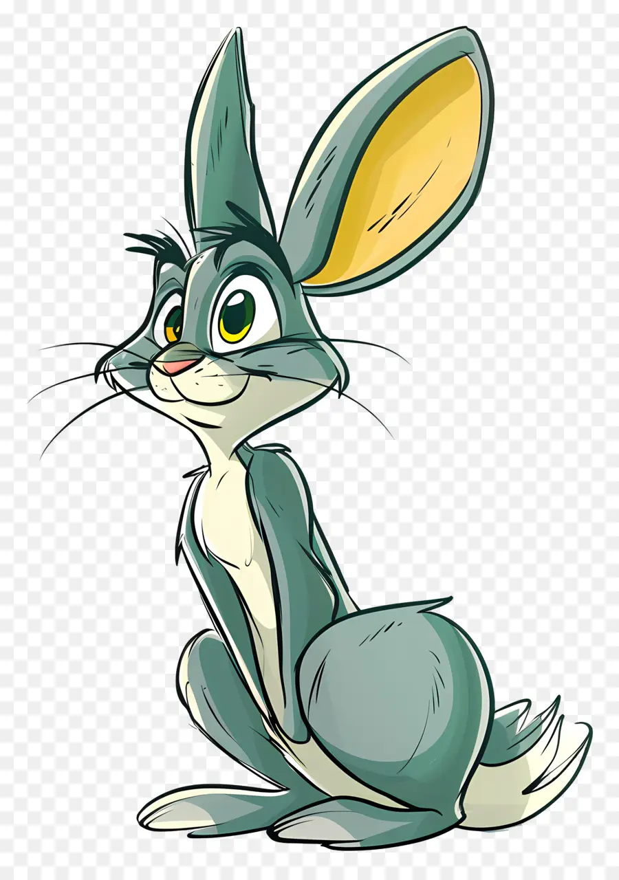 Karikatür Tavşan，Hayvan Karakter PNG