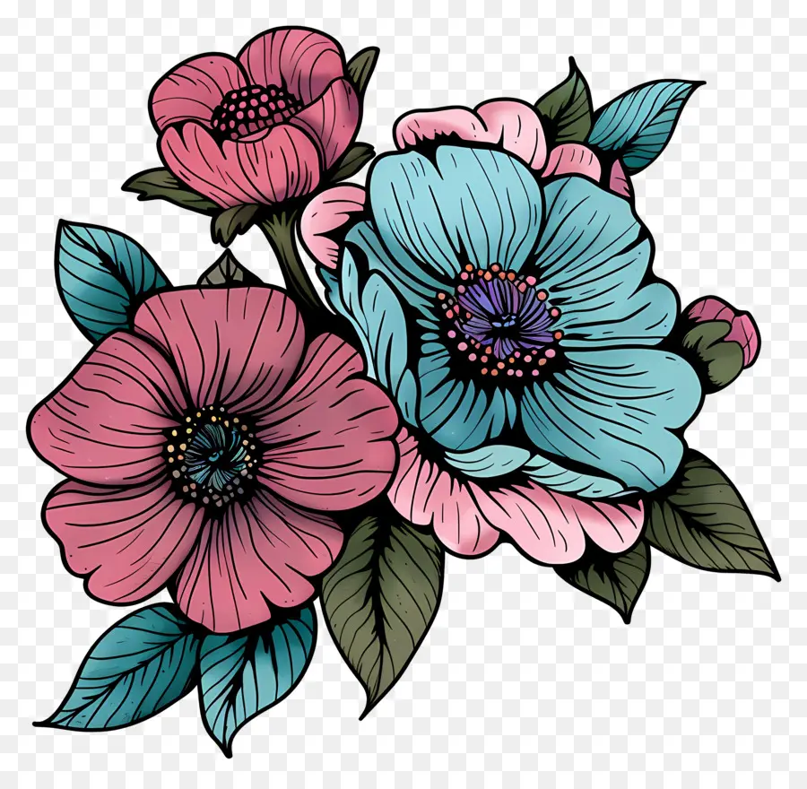 Karikatür çiçek，çiçek Aranjmanları PNG