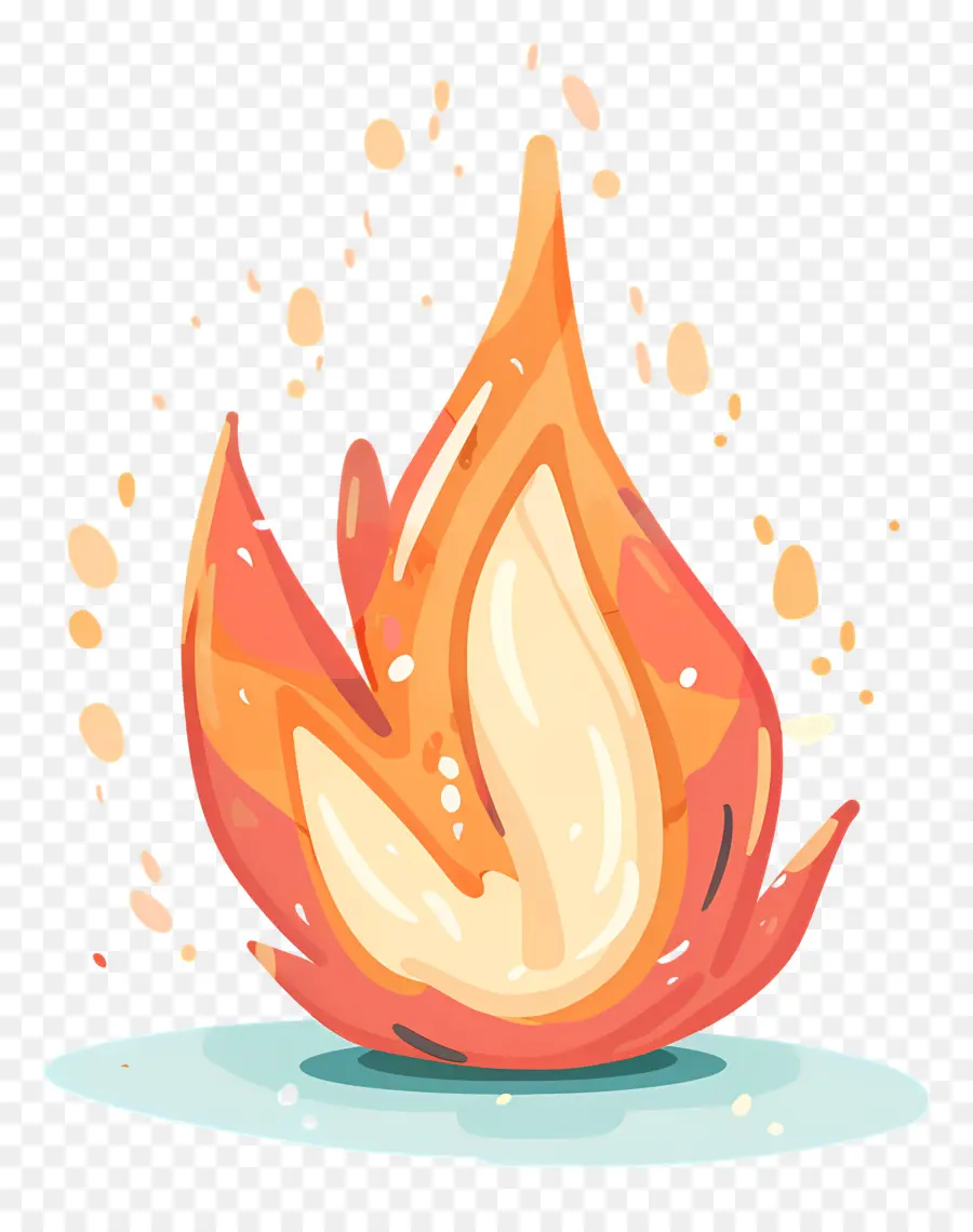 Karikatür Yangın，Alev PNG