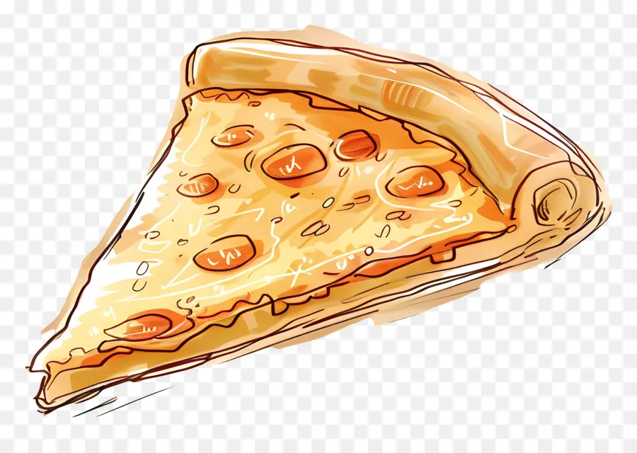 Karikatür Pizza，Pepperoni Pizza PNG