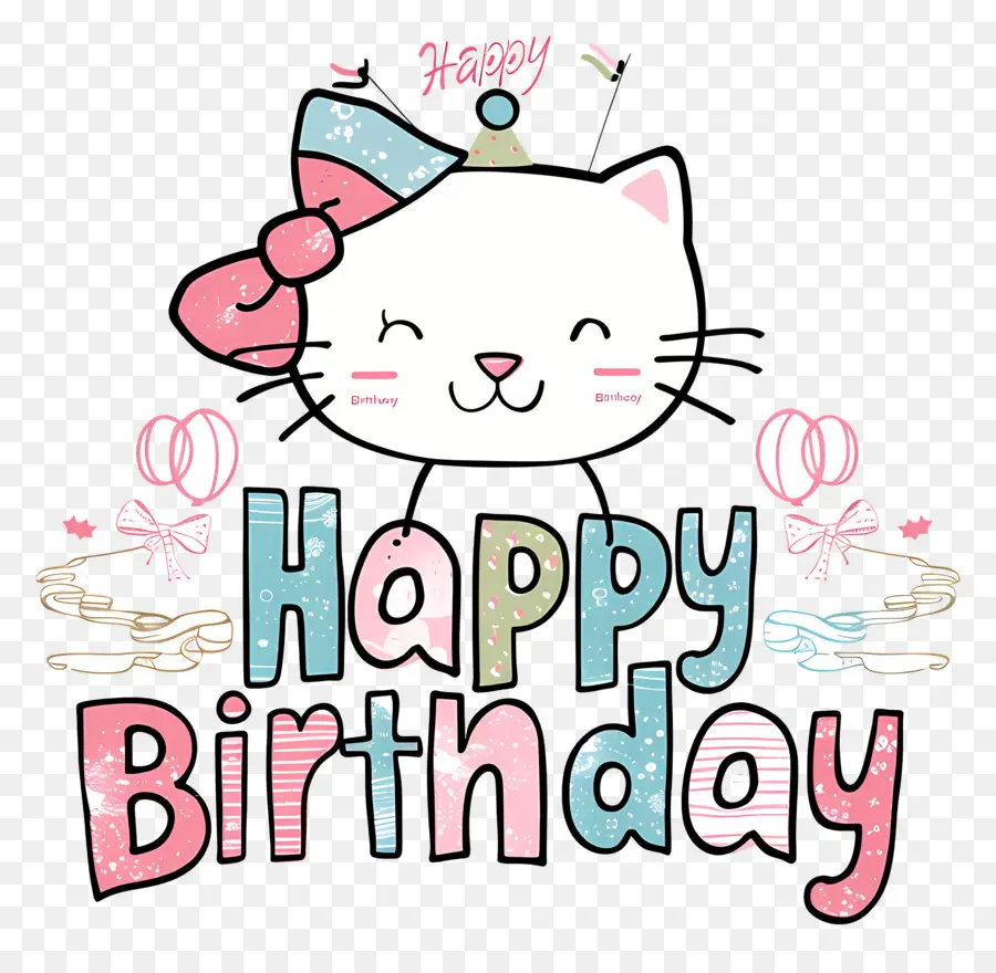 Doğum Günün Kutlu Olsun，Karikatür Kedi PNG