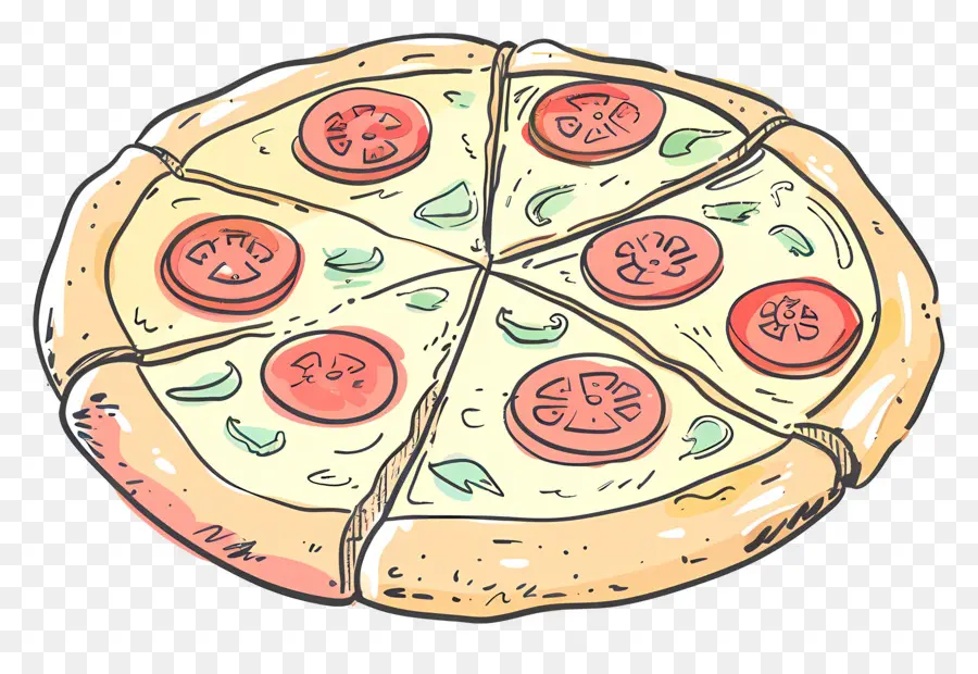 Karikatür Pizza，Pizza PNG