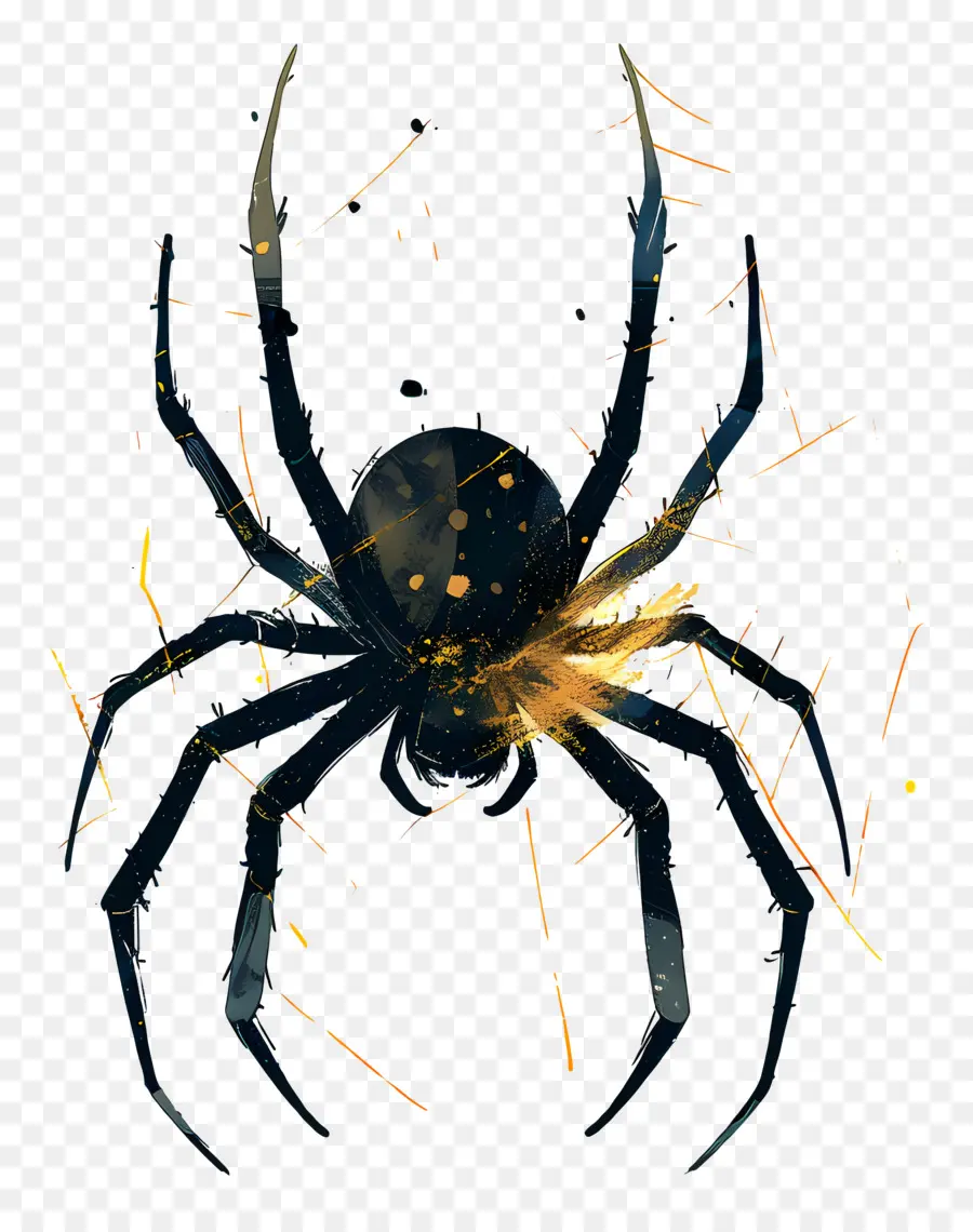 örümcek，Siyah Ve Beyaz PNG