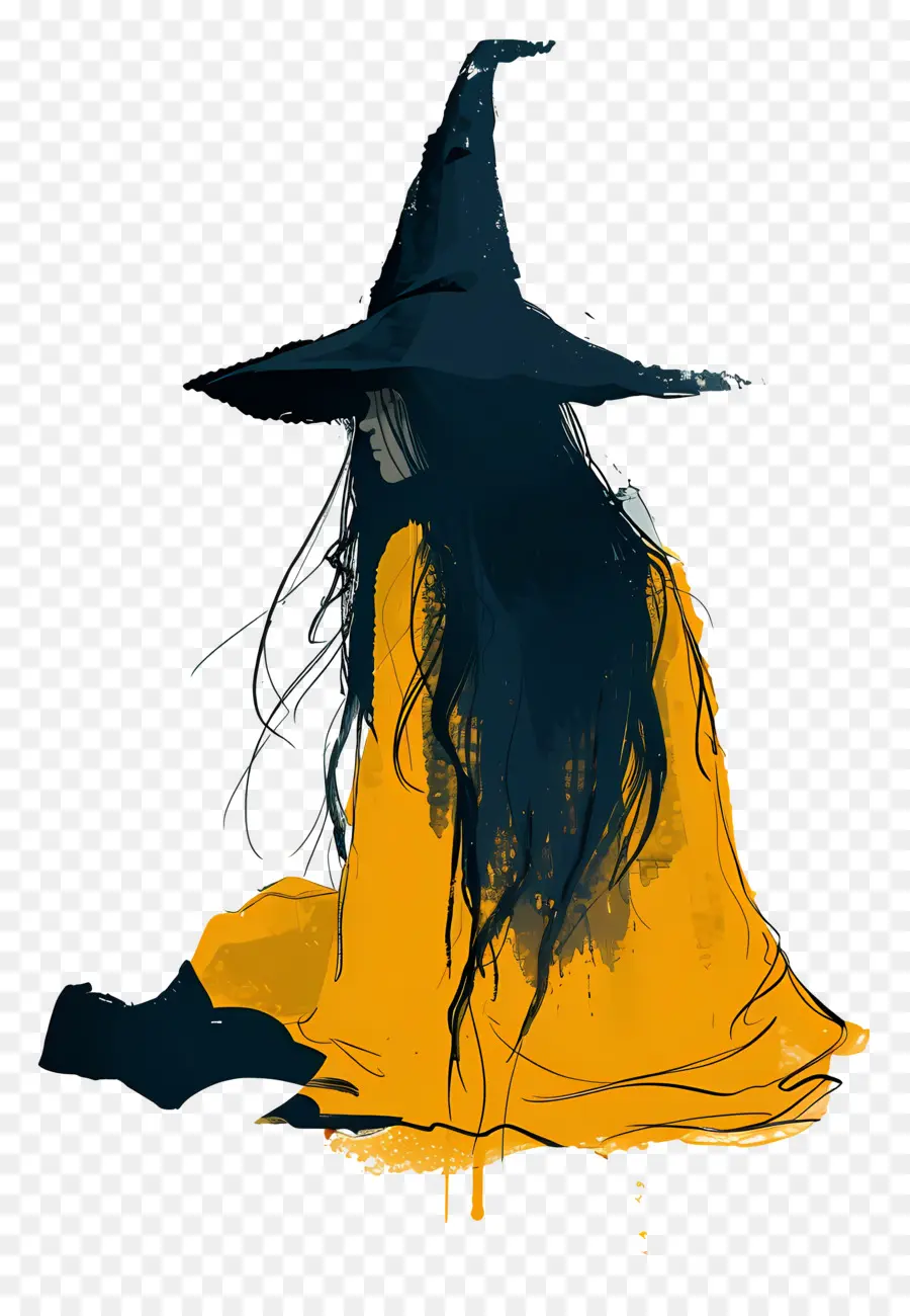 Cadı，Siyah Saç PNG