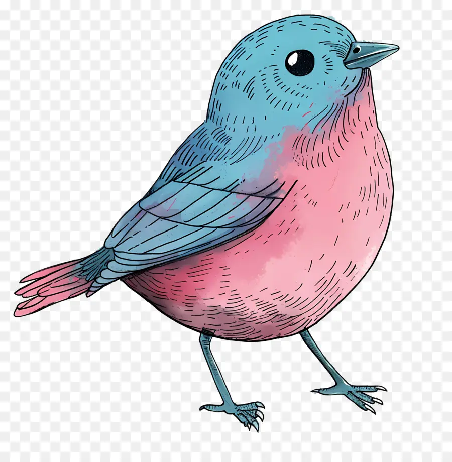 Karikatür Kuş，Bluebird PNG
