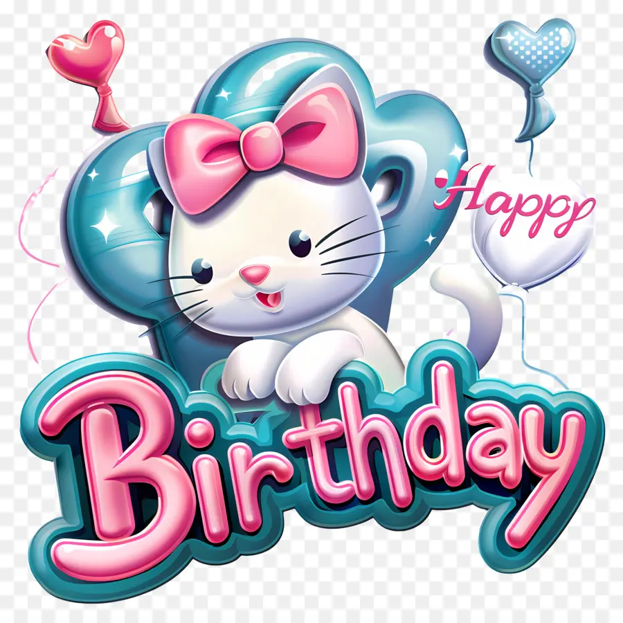 Doğum Günün Kutlu Olsun，Sevimli Kedi PNG