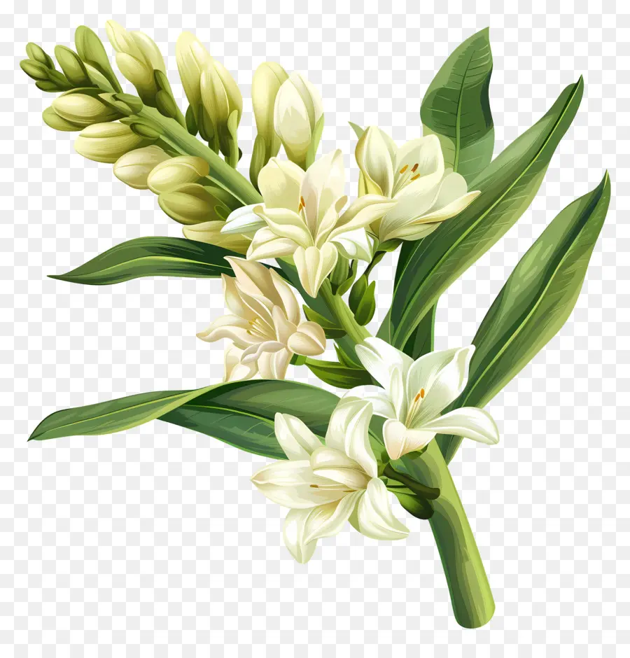 Sümbülteber çiçek，Beyaz Zambak PNG