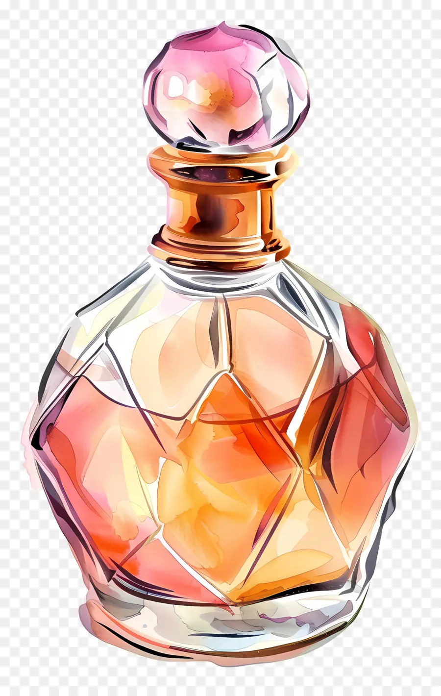 Parfüm şişesi，Suluboya Resim PNG
