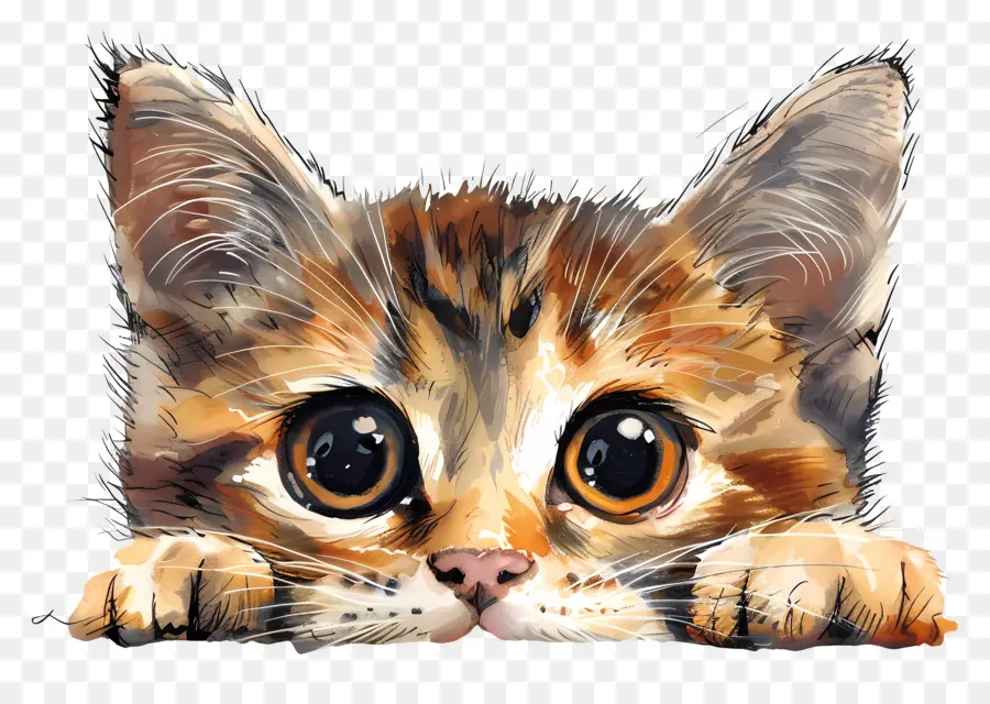 Göze çarpan Kedi，Sevimli Kedi Yavrusu PNG