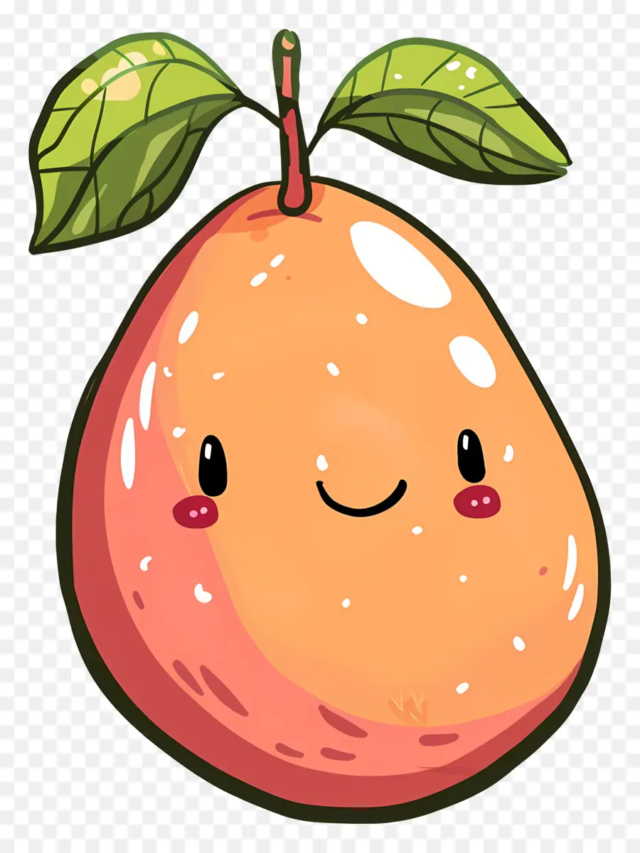 Karikatür Mango，Mutlu Meyve PNG