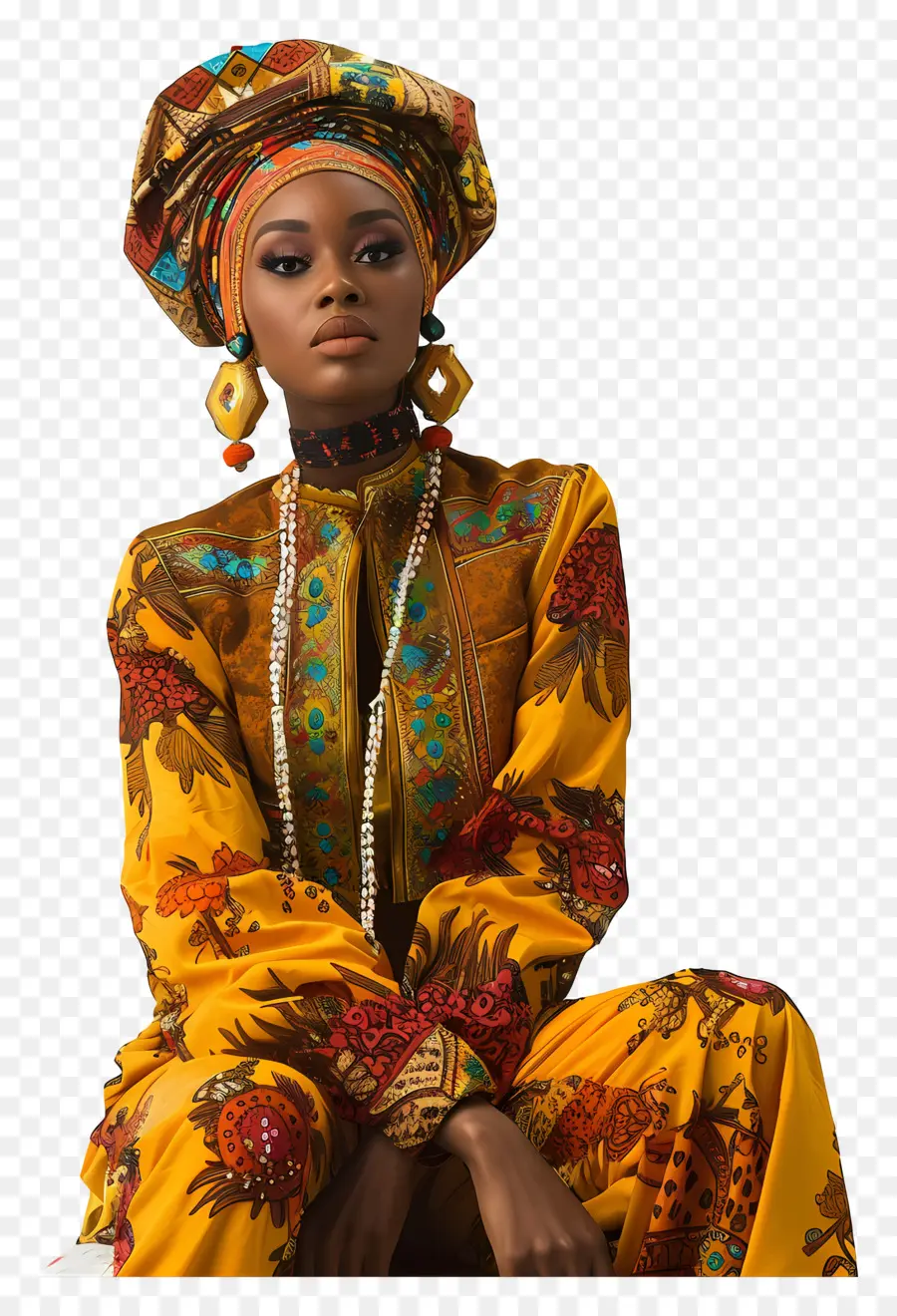 Afrikalı Kadın，Afrika Moda PNG