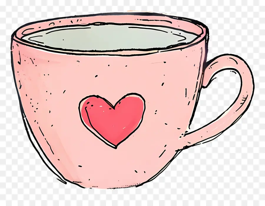 Karikatür çay，Aşk PNG
