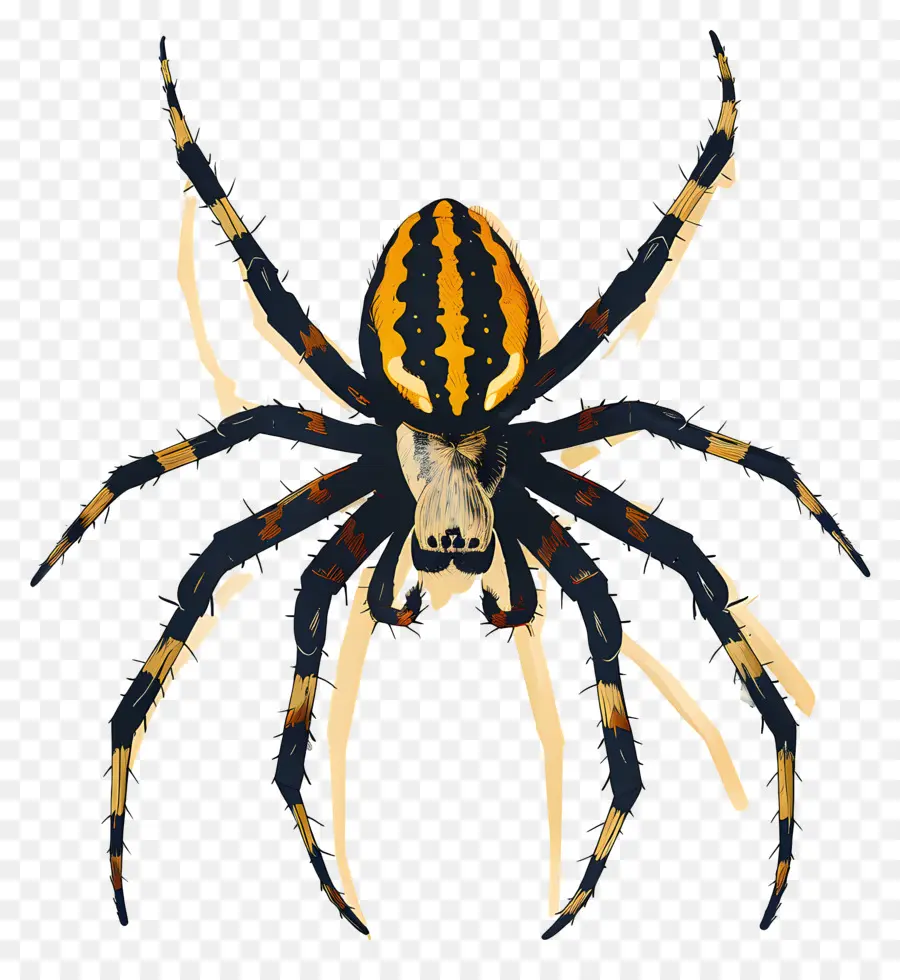 örümcek，Sarı PNG