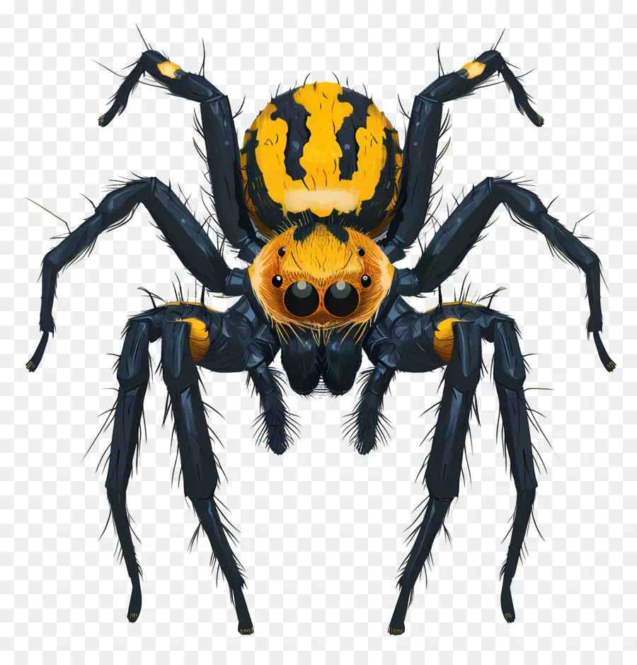 örümcek，Sarı Ve Siyah örümcek PNG