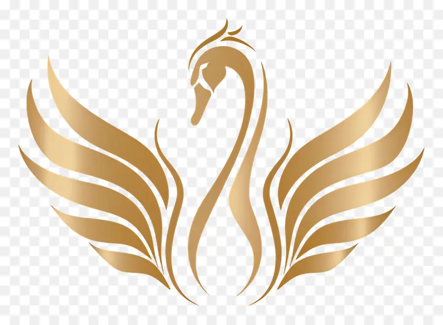 Basit Tasarım，Altın Logo PNG