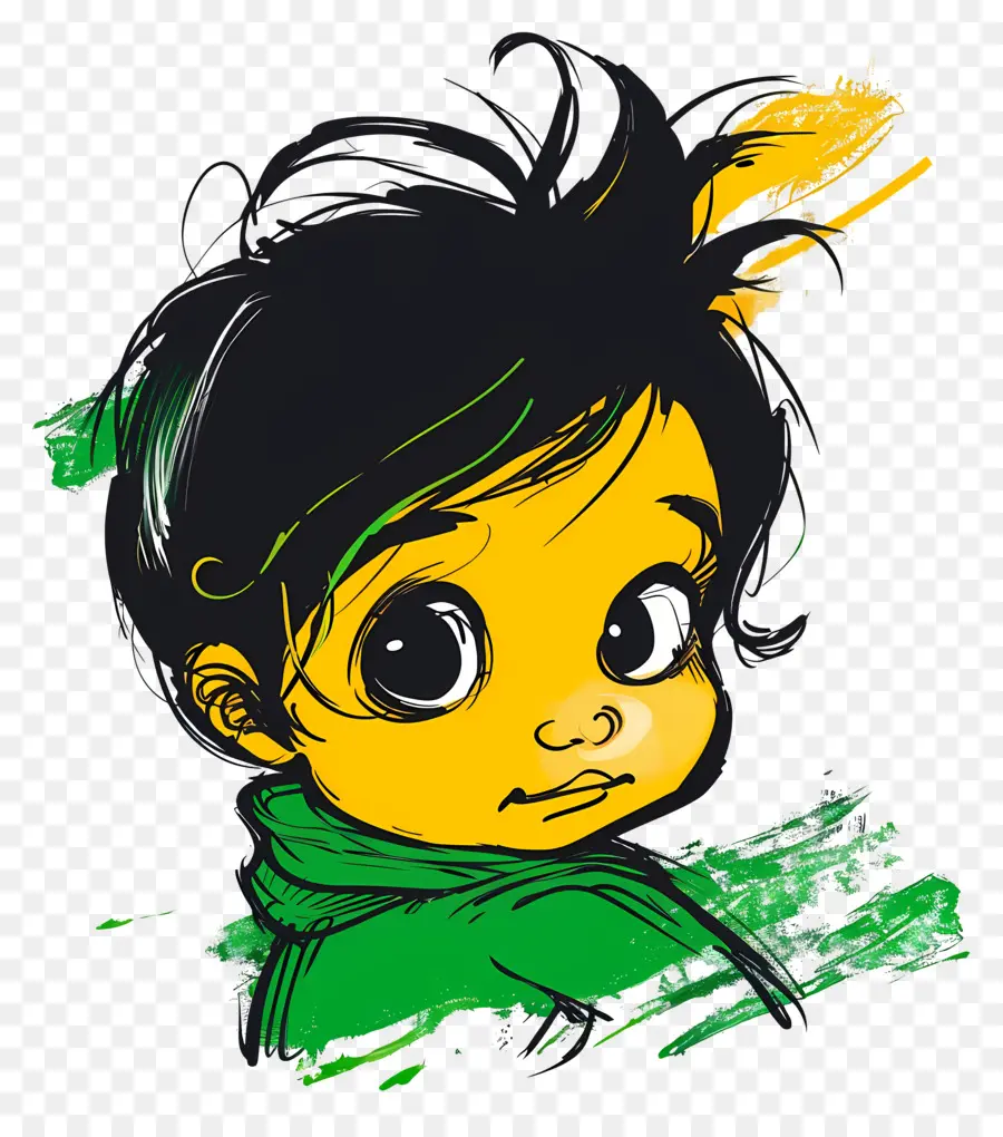 Karikatür Bebek Kız，çizgi Film Karakteri PNG