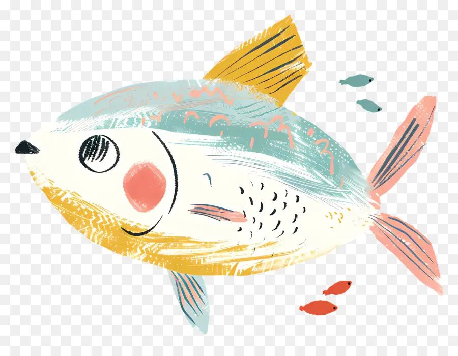 Karikatür Balık，Balık PNG