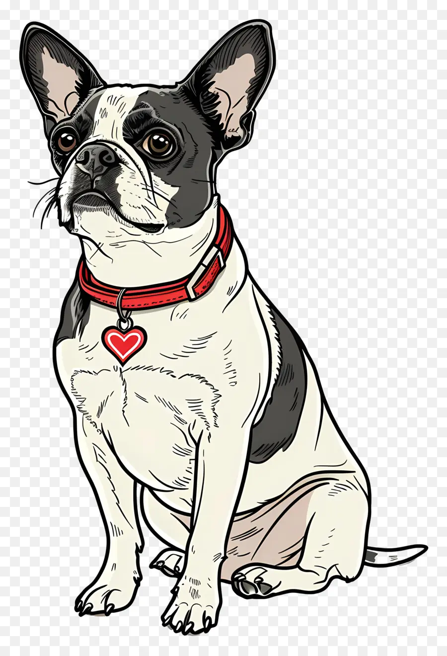Karikatür Köpek，Fransız Bulldog PNG