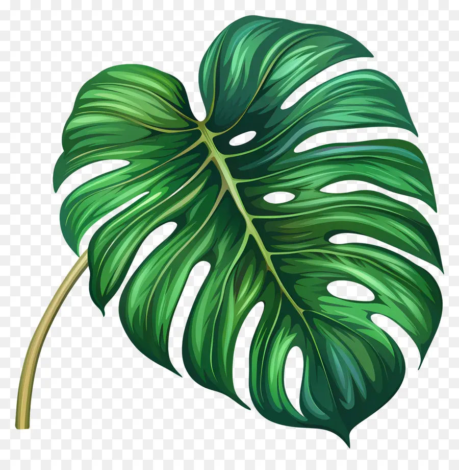 Monstera Yaprak，Yeşil Yaprak PNG