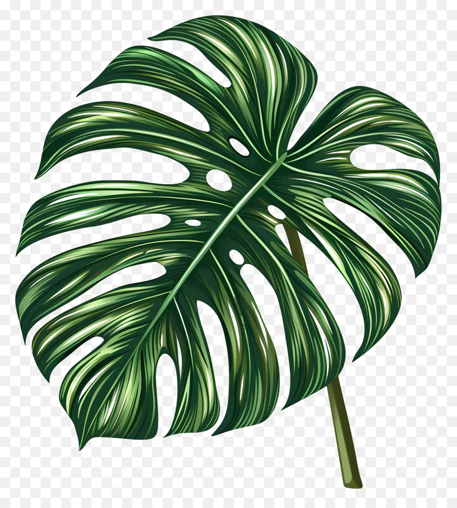 Monstera Yaprak，Tropikal Bitki PNG