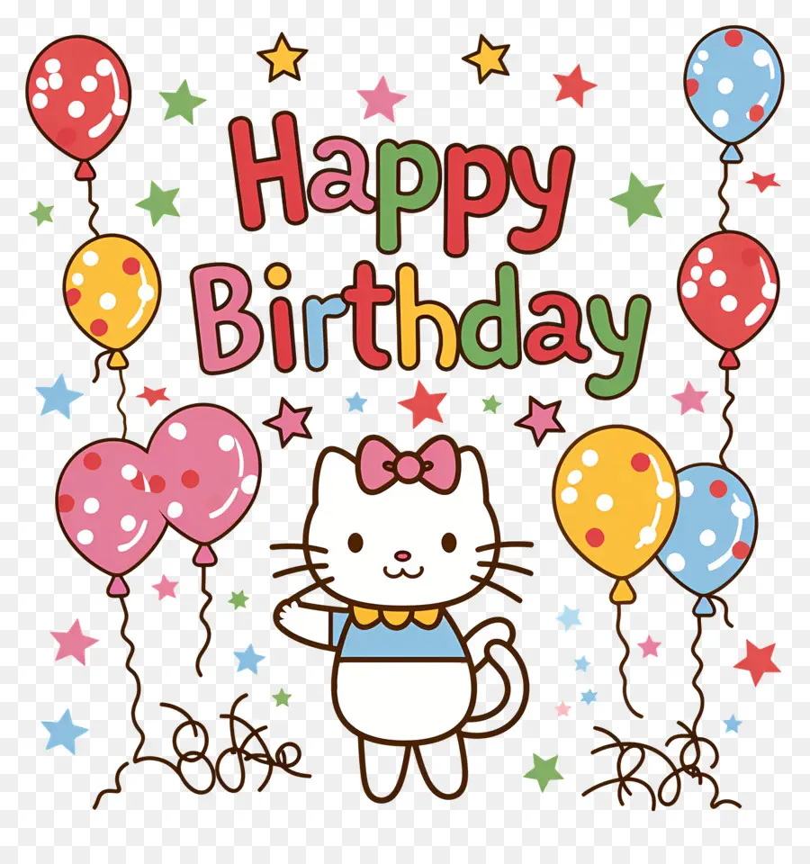 Doğum Günün Kutlu Olsun，Sevimli Kedi Yavrusu PNG