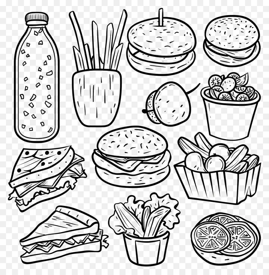 Gıda Desen，Gıda çizimleri PNG