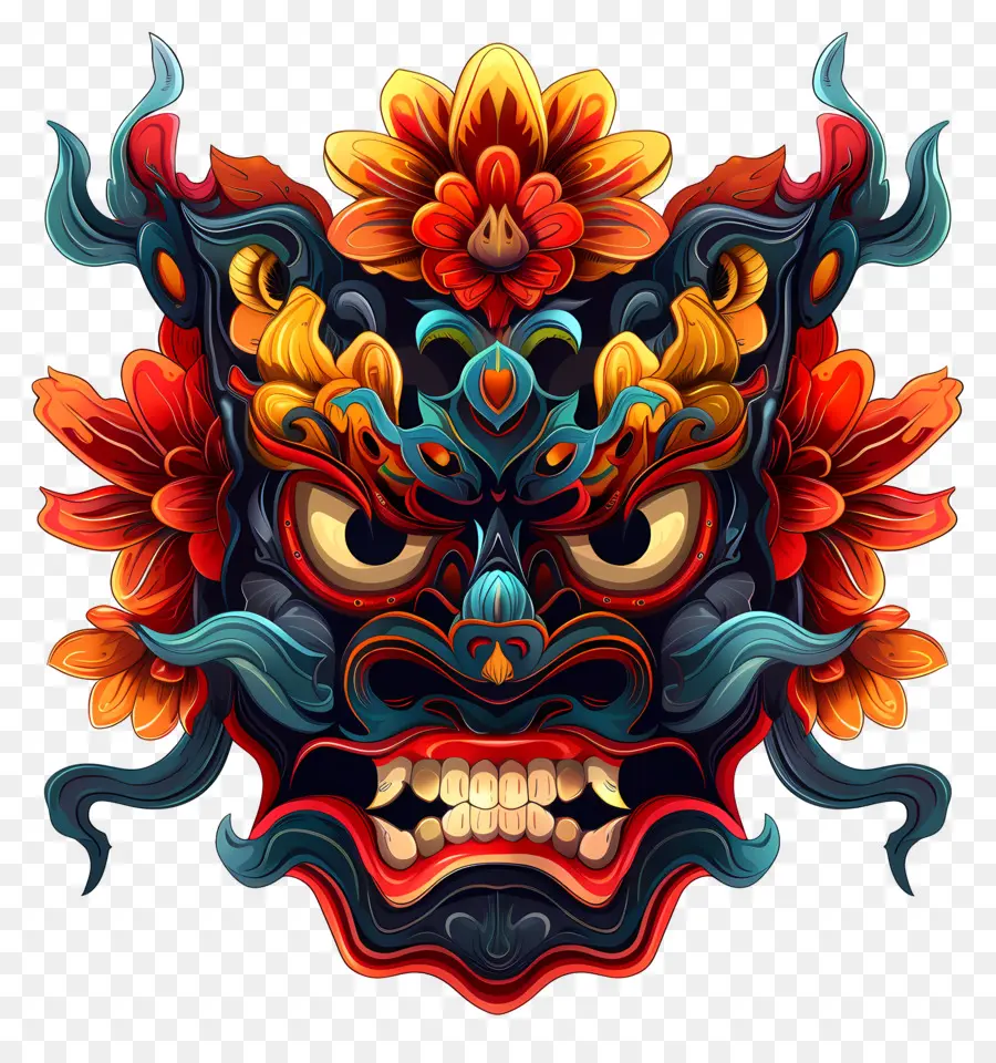 Kültürel Maske，Çin Maske PNG