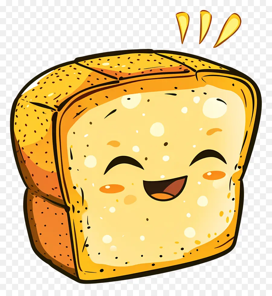 Sevimli Ekmek，Gülümseyen Ekmek PNG