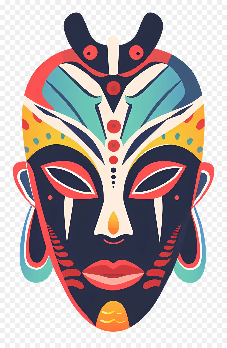 Kültürel Maske，Renkli Maske PNG