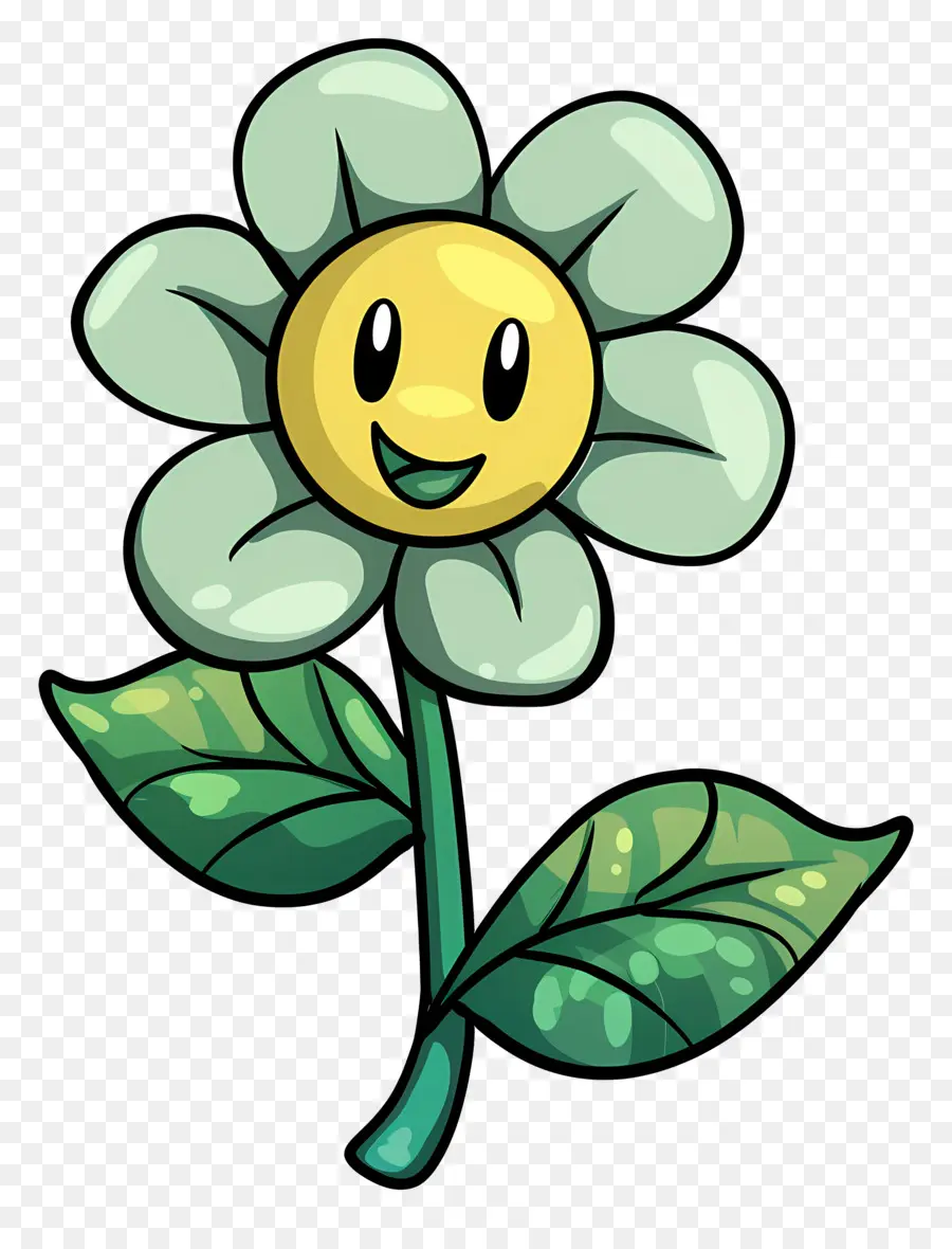 Karikatür çiçek，Gülümseyen Çiçek PNG