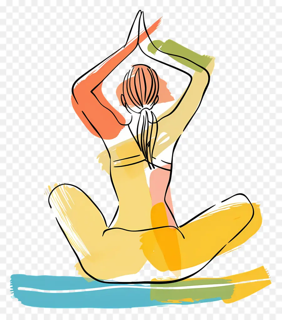 Kadın Yoga Yapıyor ，Yoga PNG