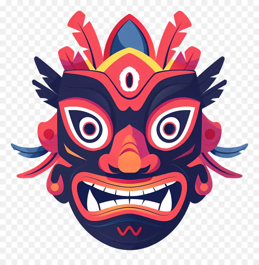Kültürel Maske，Kötü Ruh Maskesi PNG