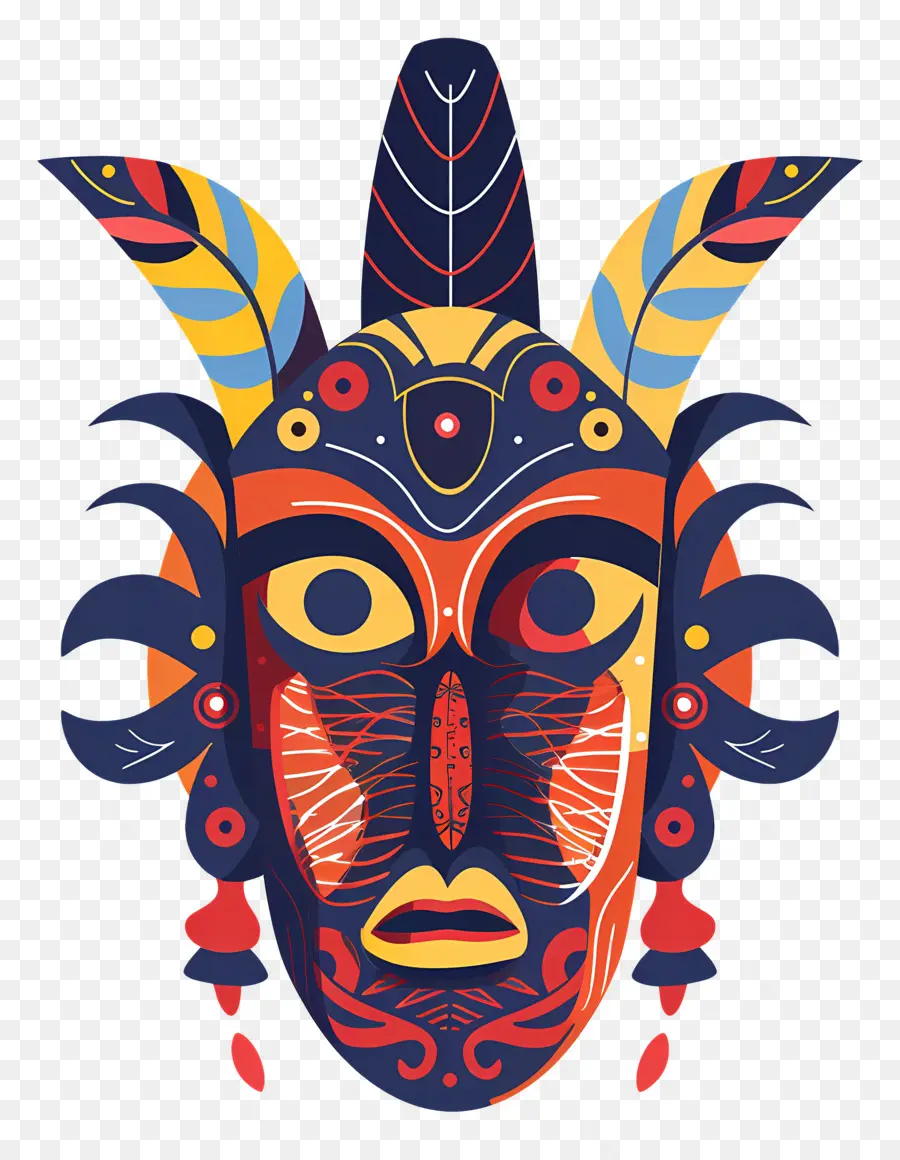 Kültürel Maske，Afrika Maskesi PNG
