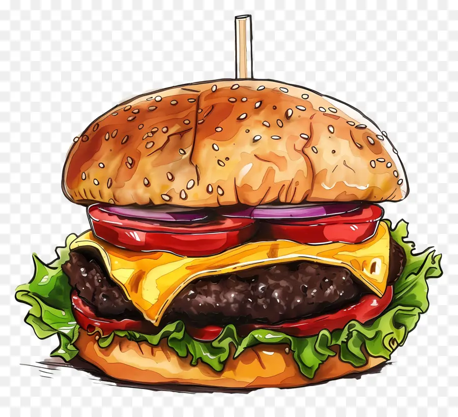 Hamburger，Sandviç PNG