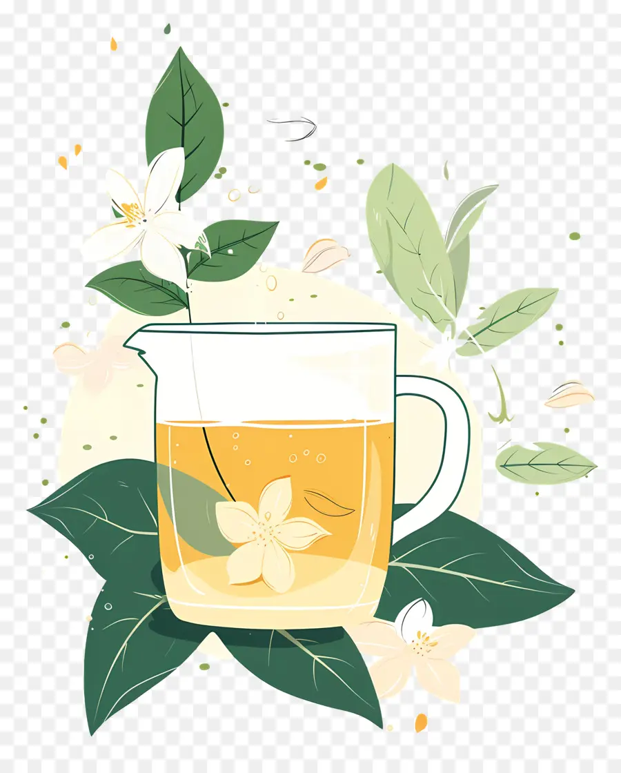 Yasemin çayı，Yeşil çay PNG