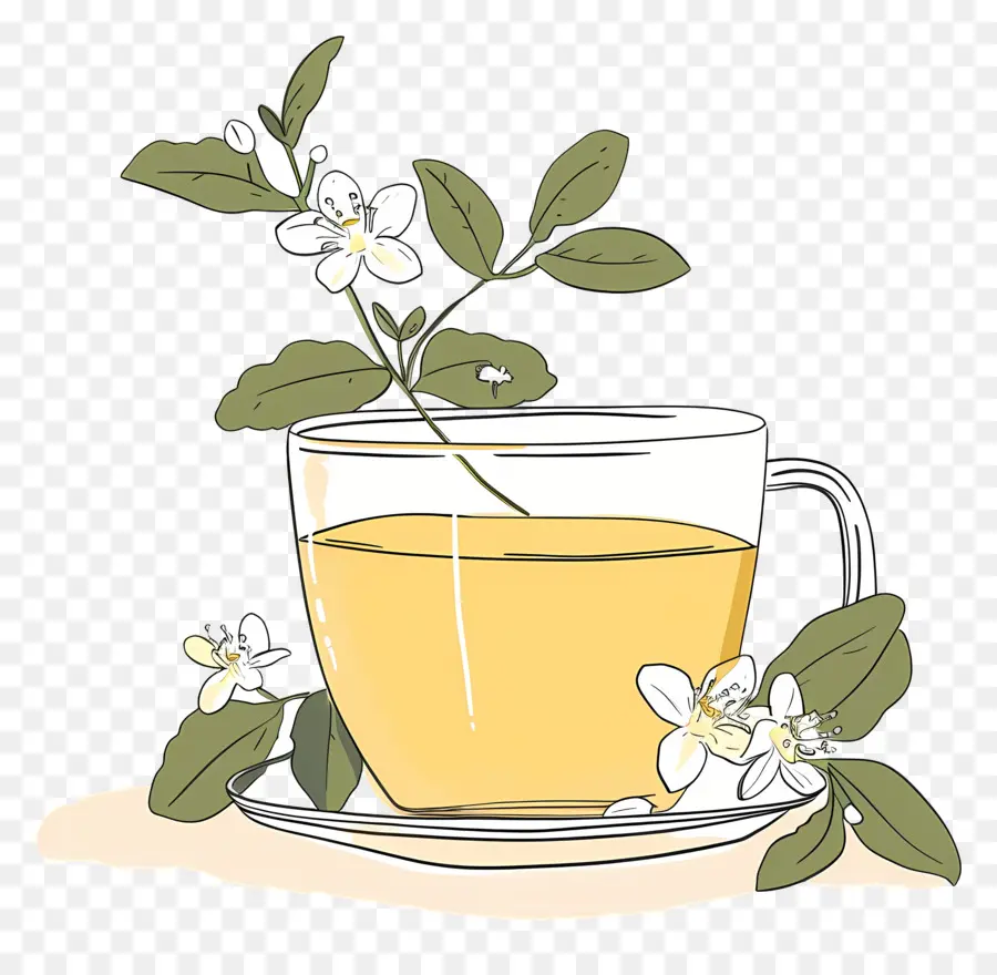 Yasemin çayı，Yeşil çay PNG