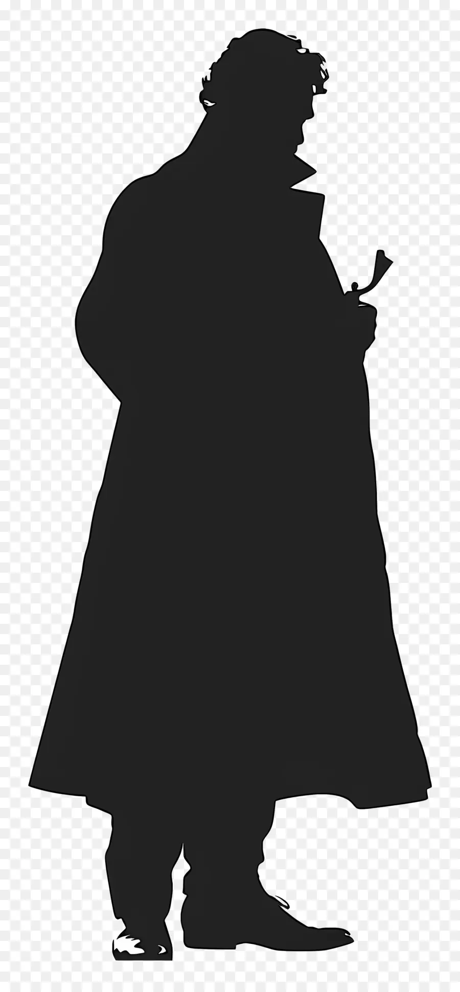 Sherlock Holmes Silueti，Dedektif Siluet PNG