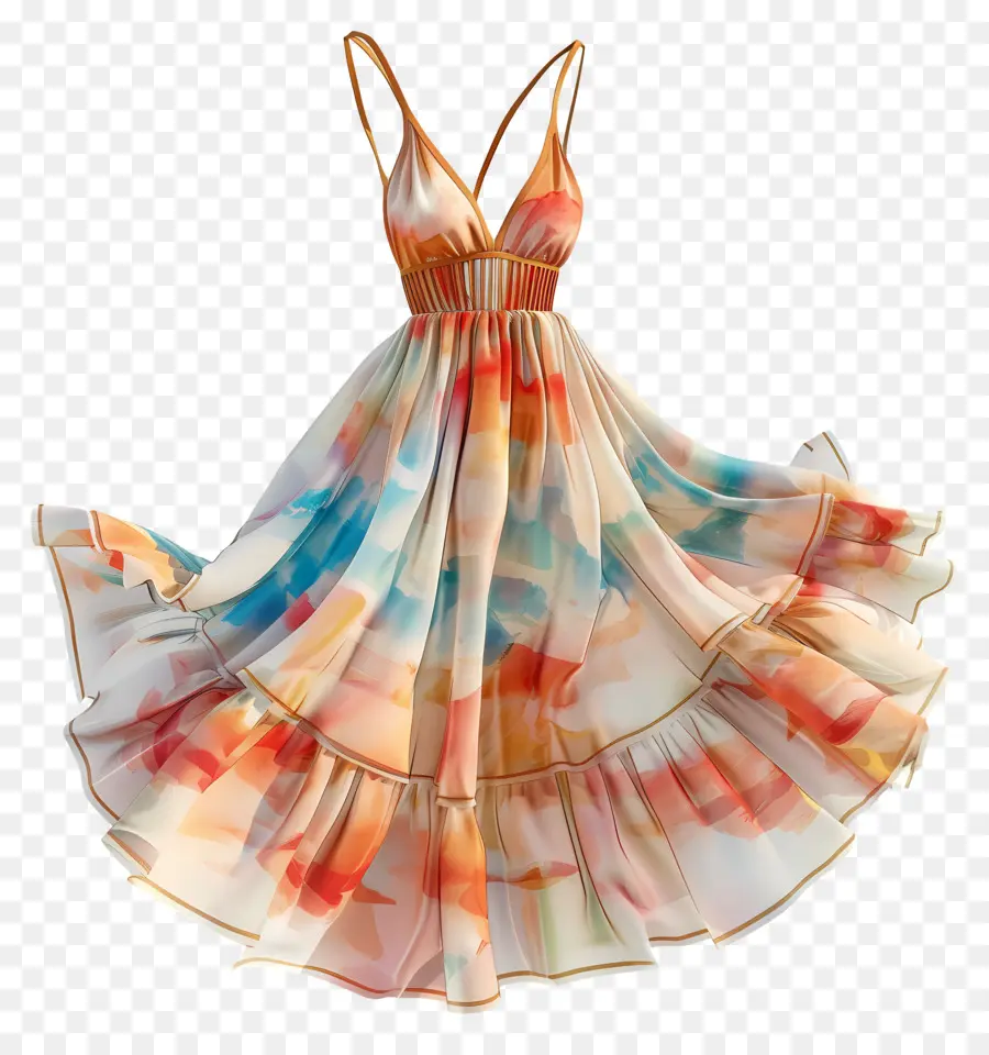 Yaz Elbise，Renkli Elbise PNG