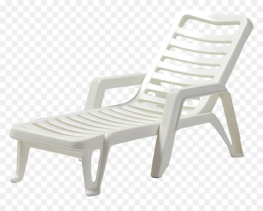 şezlong，Beyaz Plastik çim Sandalye PNG