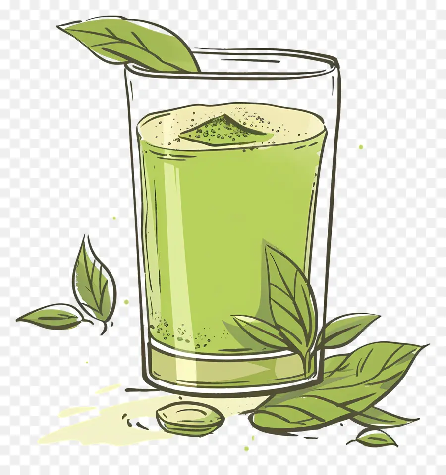 Matcha Çayı，Güler Yüzlü PNG