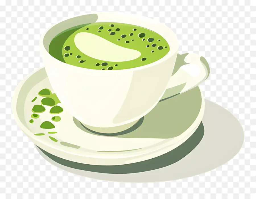 Matcha çay，Yeşil çay PNG