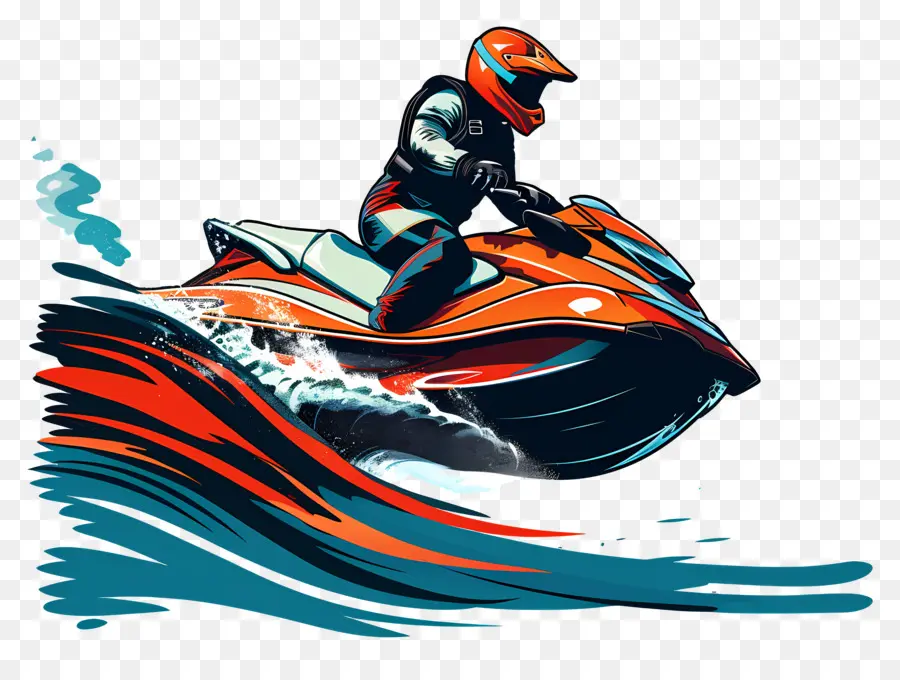 Jet Ski，Jet Ski'deki Kişi PNG