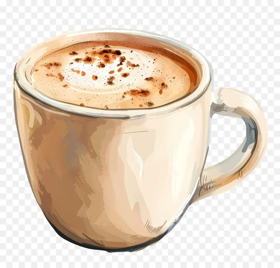 Cappuccino，Sıcak çikolata PNG