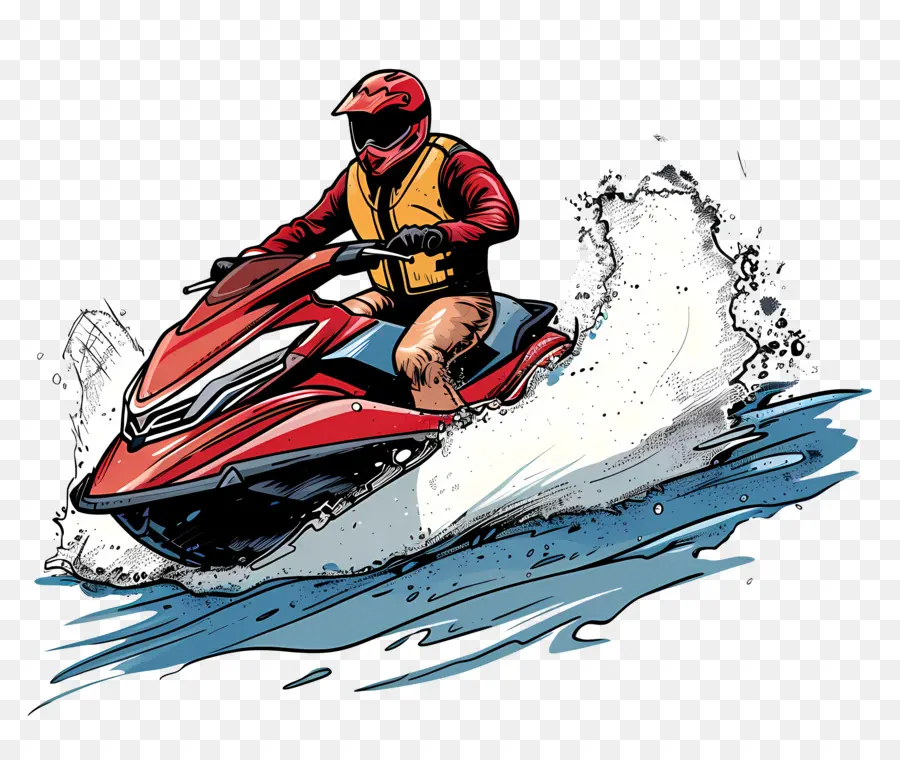 Jet Ski，Jet Ski'deki Kişi PNG