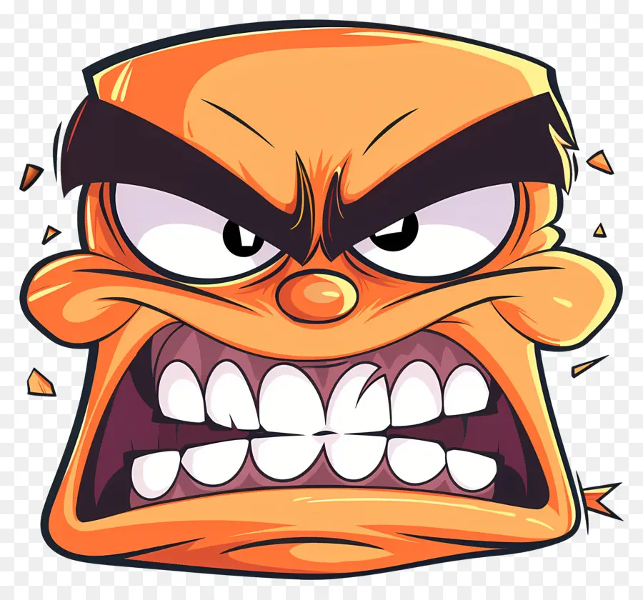 Kızgın Yüz，çizgi Film Karakteri PNG